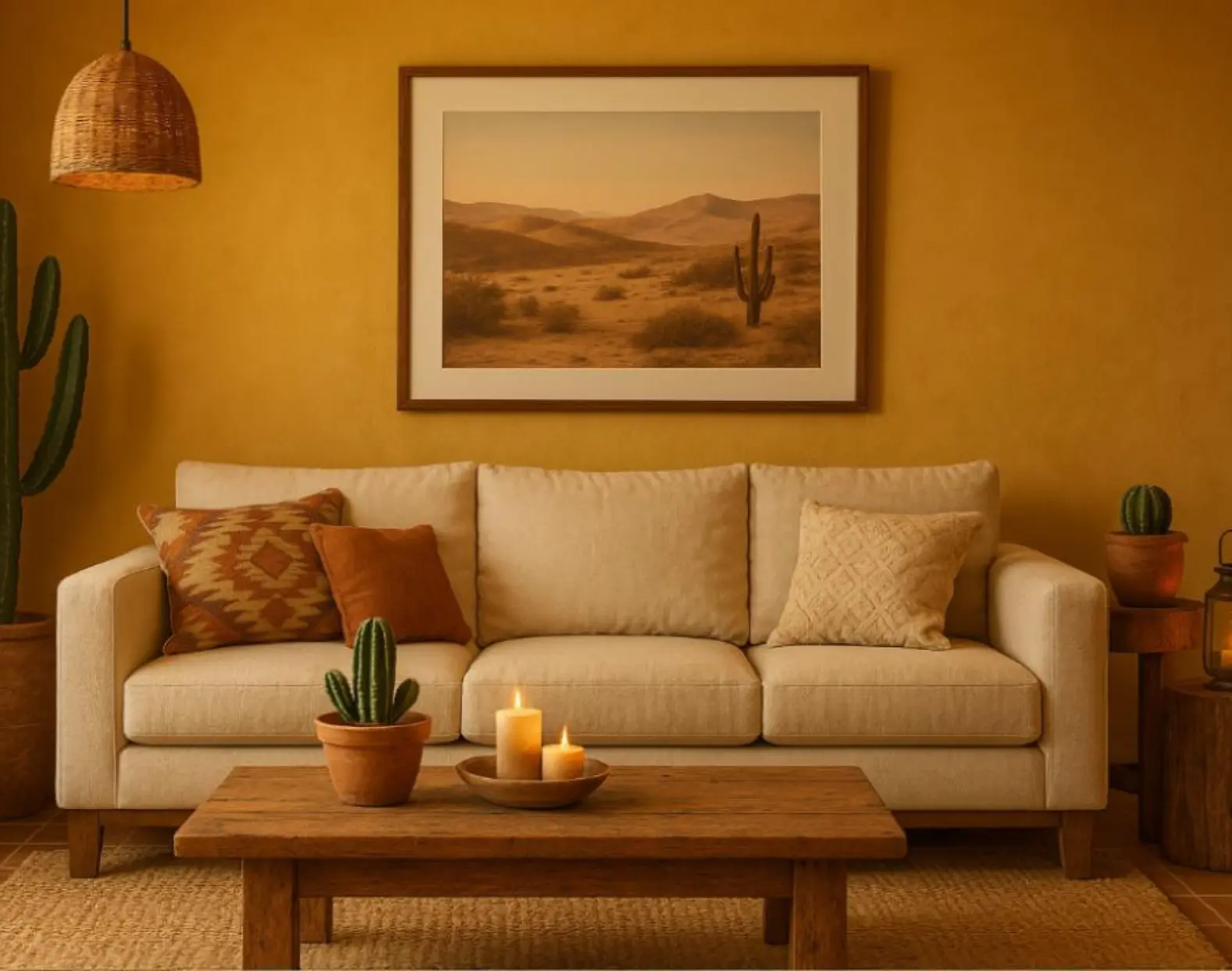 Rustic Desert Aesthetics: Creating a Cozy and Natural Indoor Space
