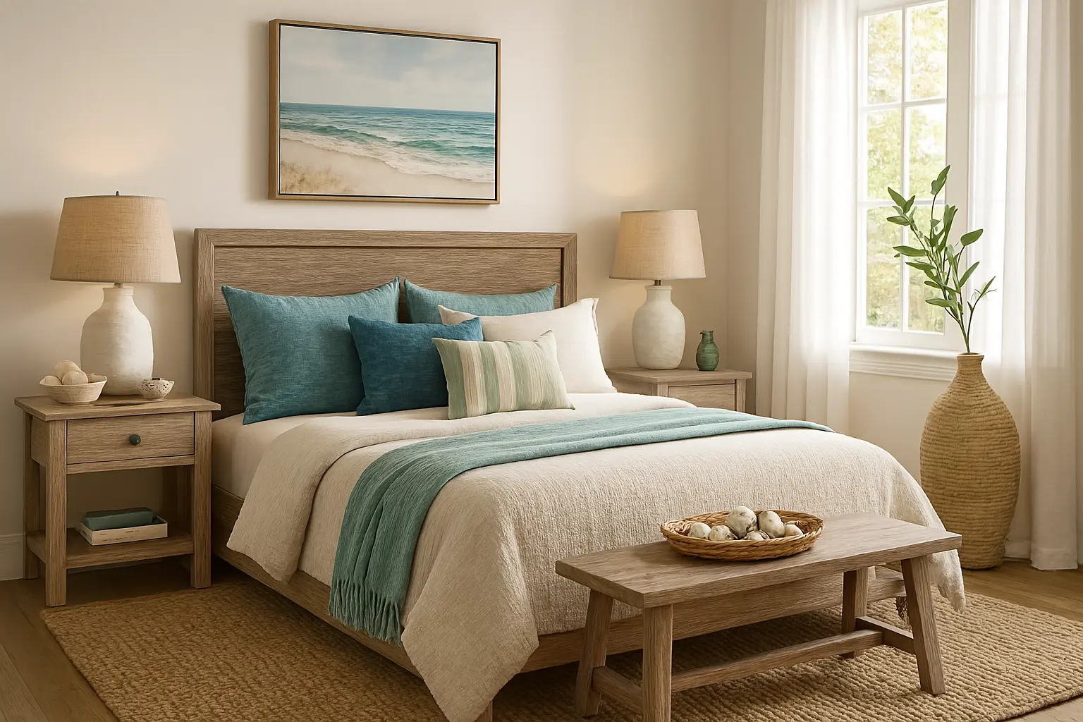 Complete Coastal Bedroom Styling