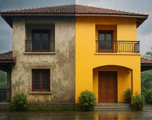 How Exterior Waterproof Paint Helps Prevent Damp Patches Indoors