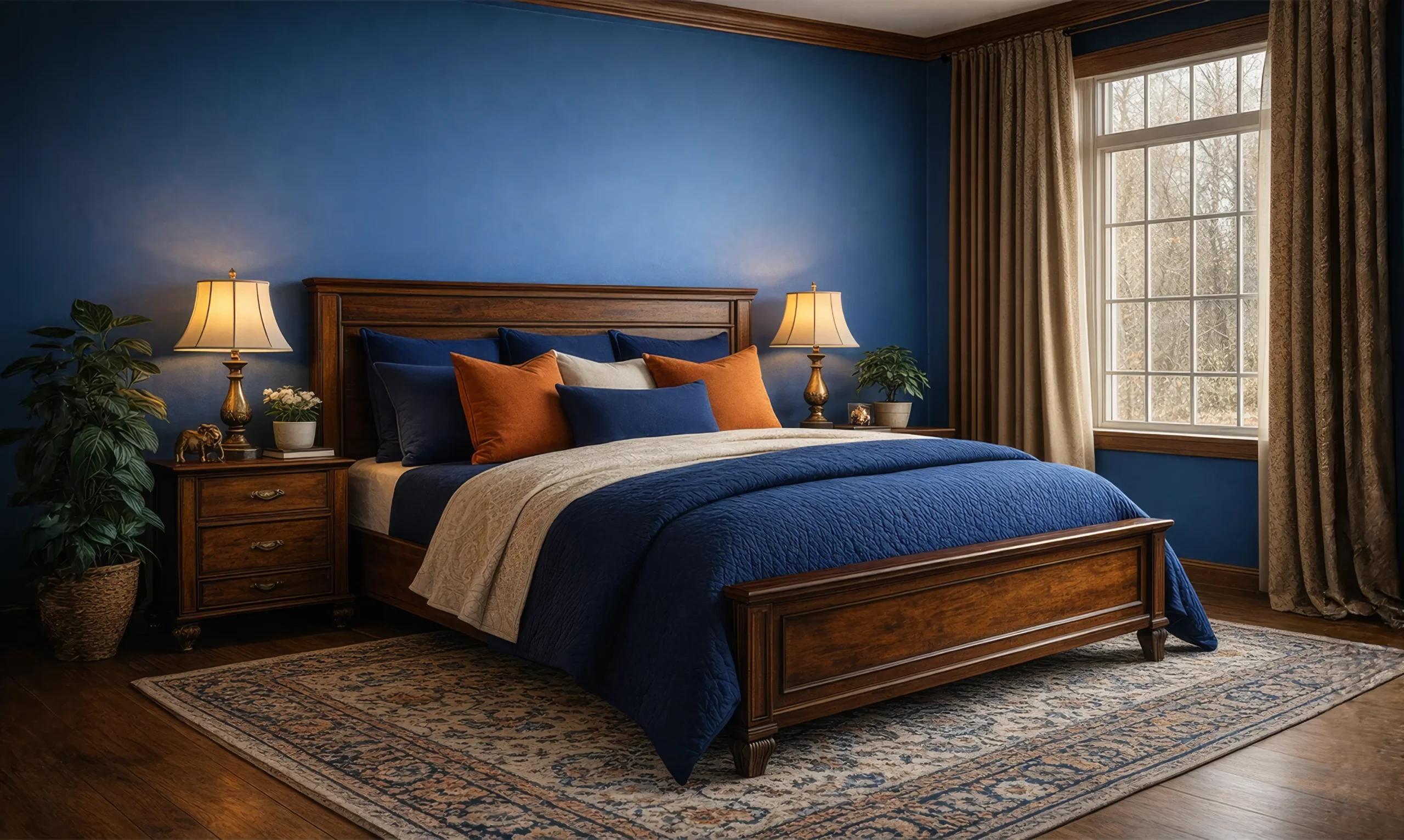 Blue bedroom