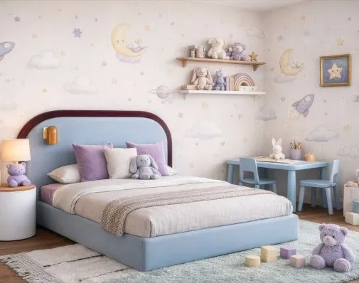 Cartoon-Themed Kids’ Bedroom Colours for Boys and Girls