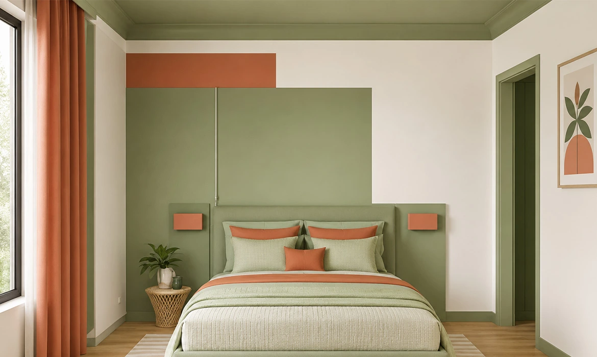 Tricolour Wall Accents and Colour Ideas