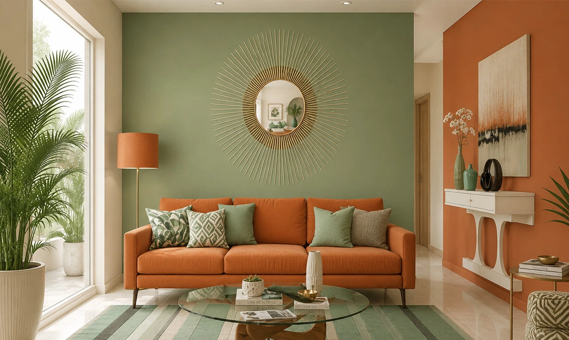 Tricolour Wall Accents and Colour Ideas