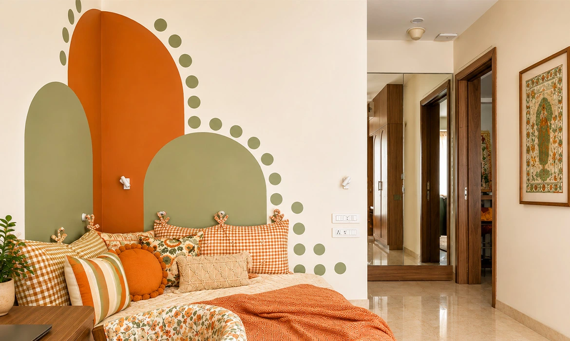 Tricolour Wall Accents and Colour Ideas