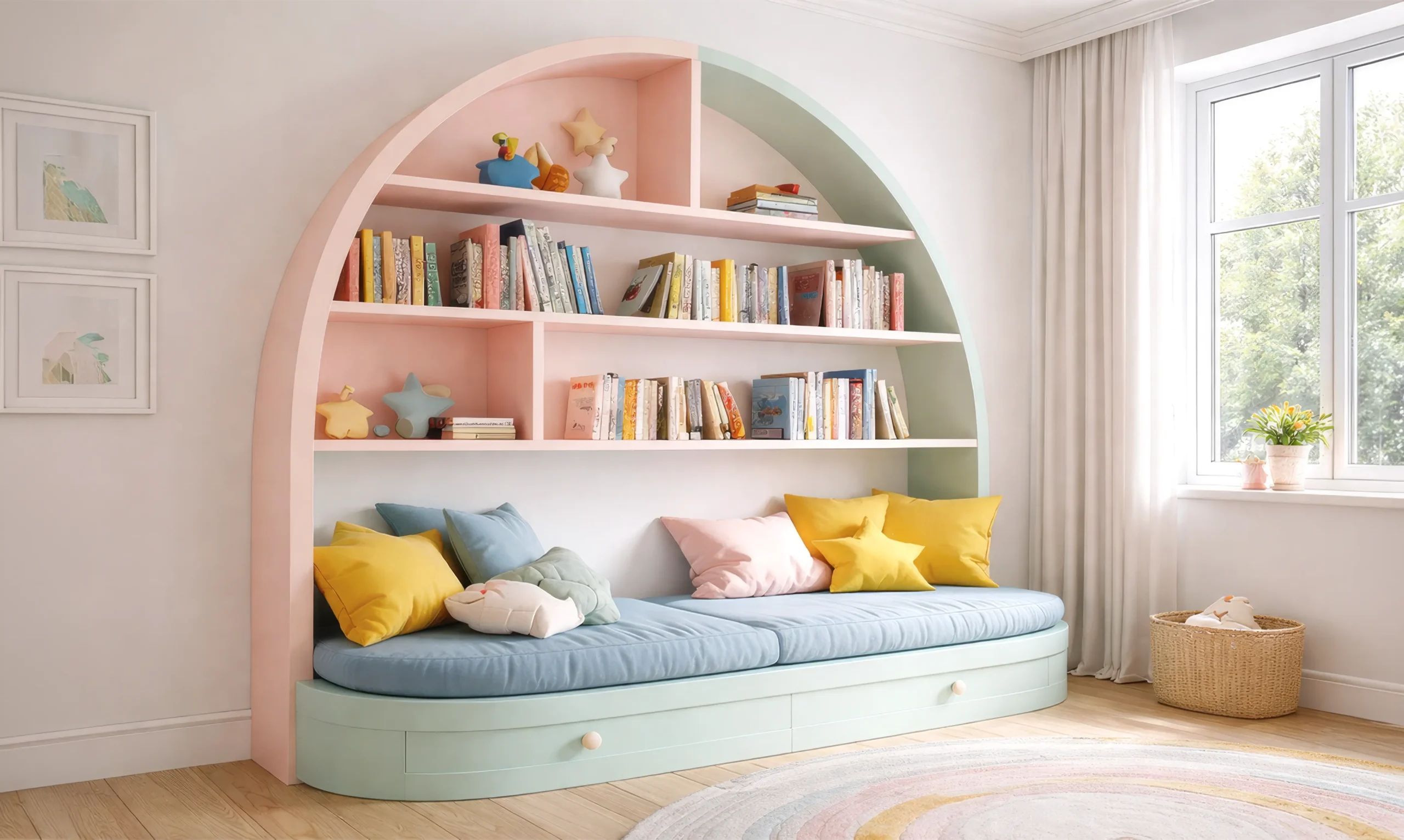 Cartoon-Themed Kids Bedroom Colours for Boys and Girls